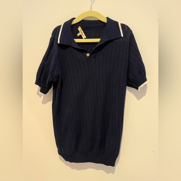 Nupkeet Polo tricot blu navy - Picture 2 of 4